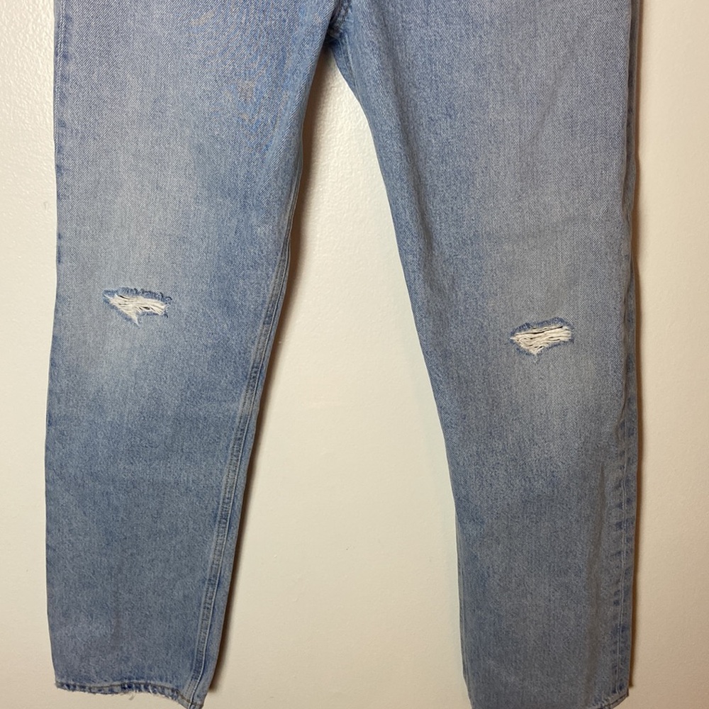 AGOLDE 90's Pinch Waist High Rise Straight Jeans in Backdrop Size 25 Dis… - Picture 4 of 13
